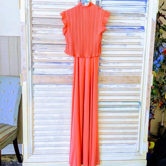 Vintage evening dress 1980 - Picture 4 of 5